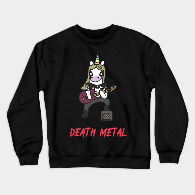 Death Metal - Unicorn Series Crewneck Sweatshirt by WizardingWorld